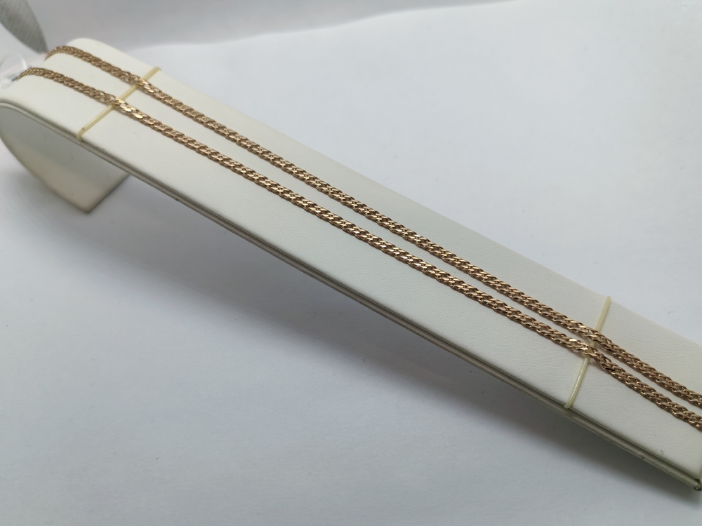 ЦЕПЬ ПОЛНОВЕСНАЯ Ромб двойной (Au 585)