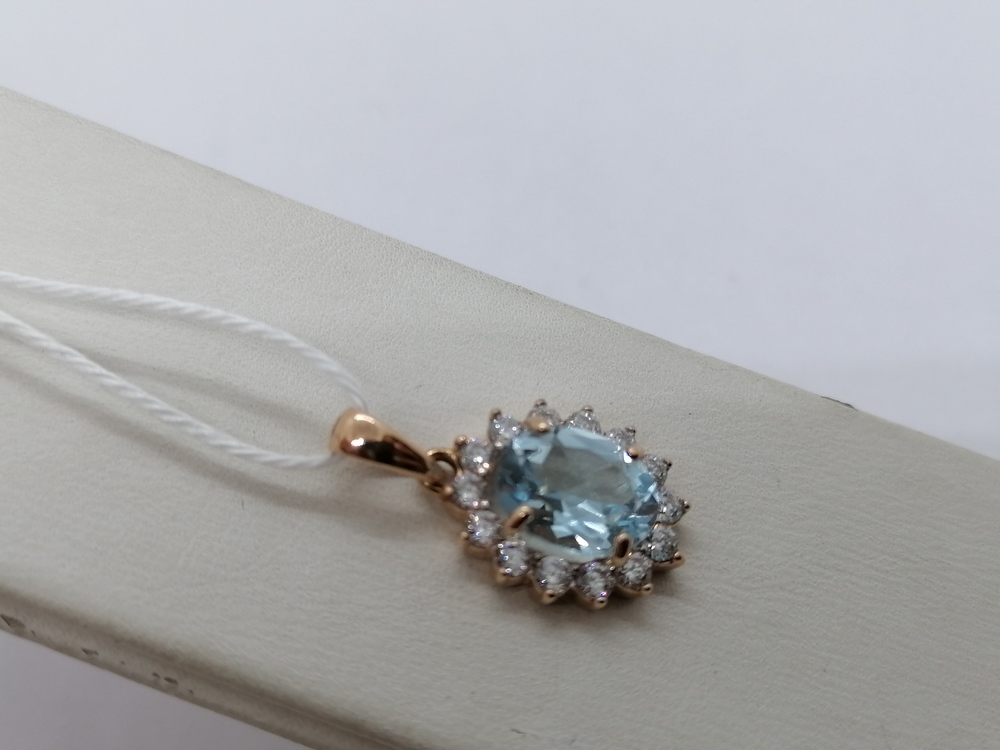 ПОДВЕСКА С КАМНЯМИ (Au 585)