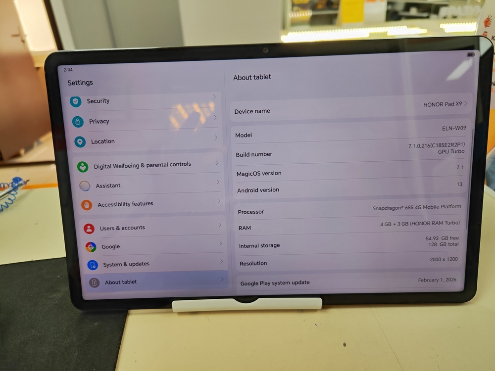 Планшет Honor Pad X9 4/128Gb Wi-Fi