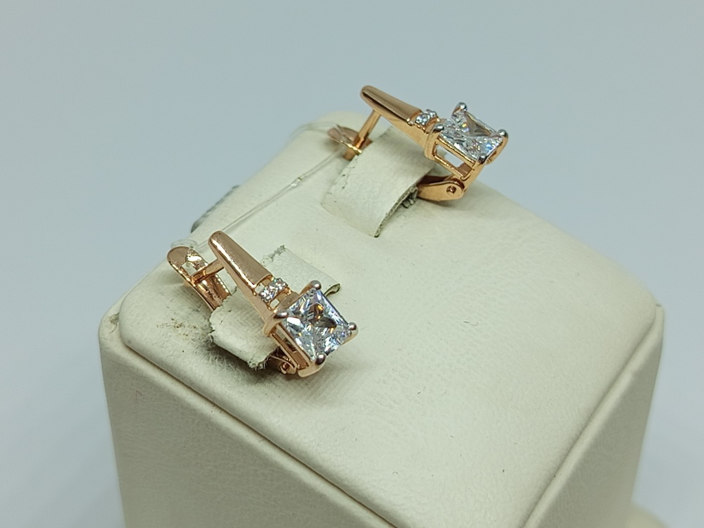 СЕРЬГИ С КАМНЯМИ (Au 585)