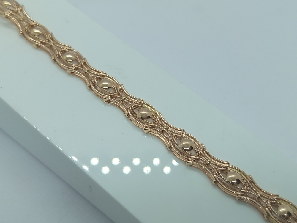 БРАСЛЕТ ПОЛНОВЕСНЫЙ Фантазия Au 585