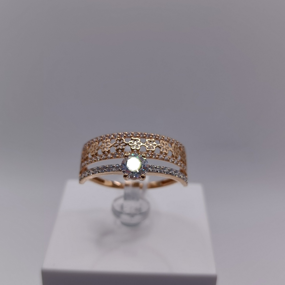 КОЛКМИ585 КОЛЬЦО С КАМНЯМИ (Au 585)