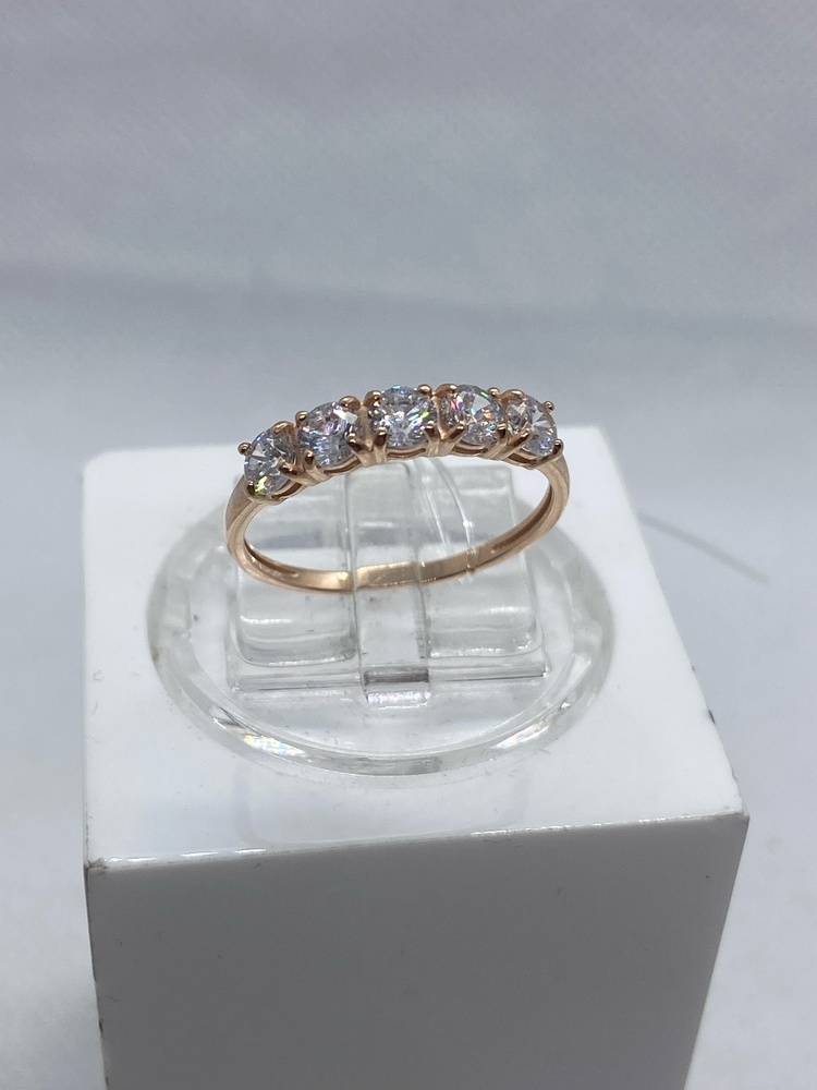 КОЛЬЦО С КАМНЯМИ (Au 585)