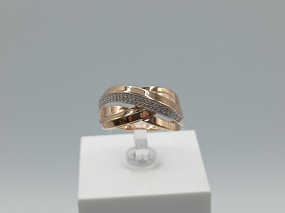 КОЛЬЦО С КАМНЯМИ (Au 585)