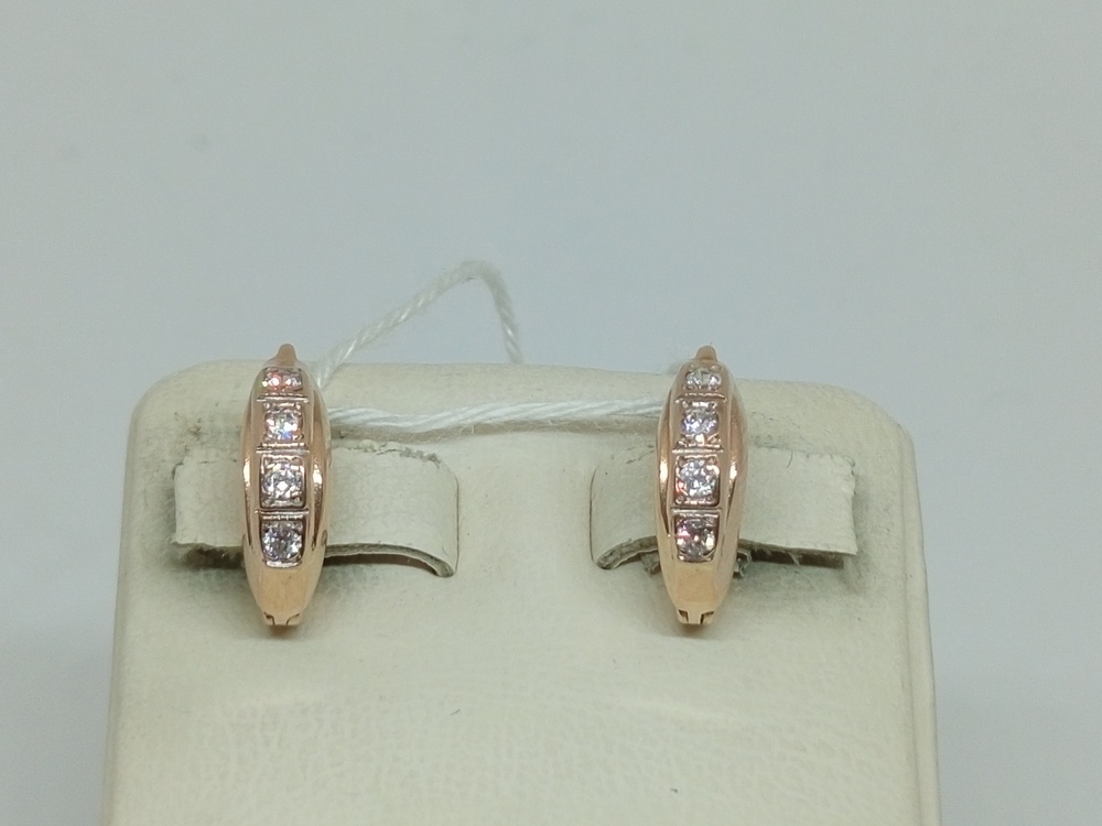 СКМИ585 СЕРЬГИ С КАМНЯМИ (Au 585)