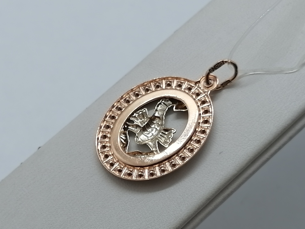 033544 ПОДВЕСКА ЗНАК ЗОДИАКА СКОРПИОН (Au 585)