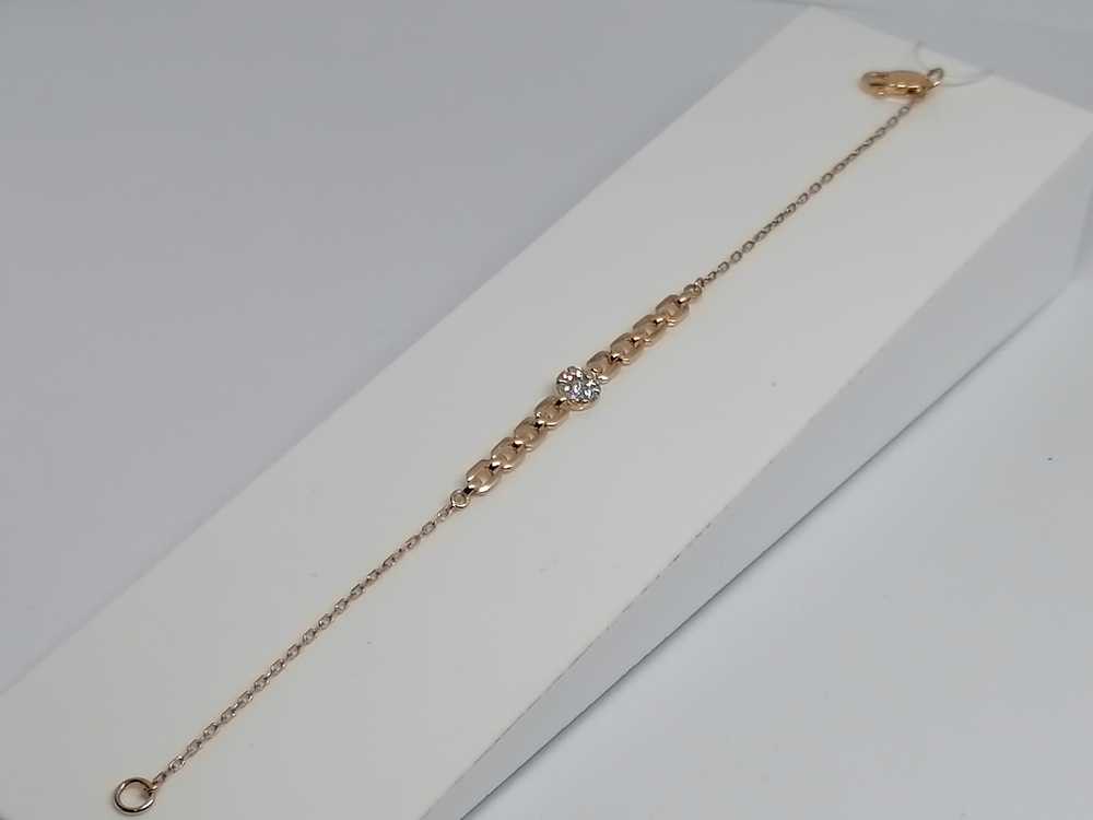 БРАСЛЕТ С КАМНЯМИ (Au 585)