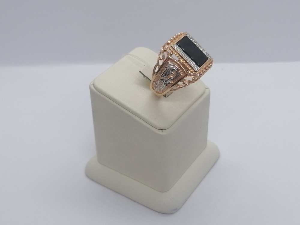 ПЕЧАТКА С КАМНЯМИ (Au 585)