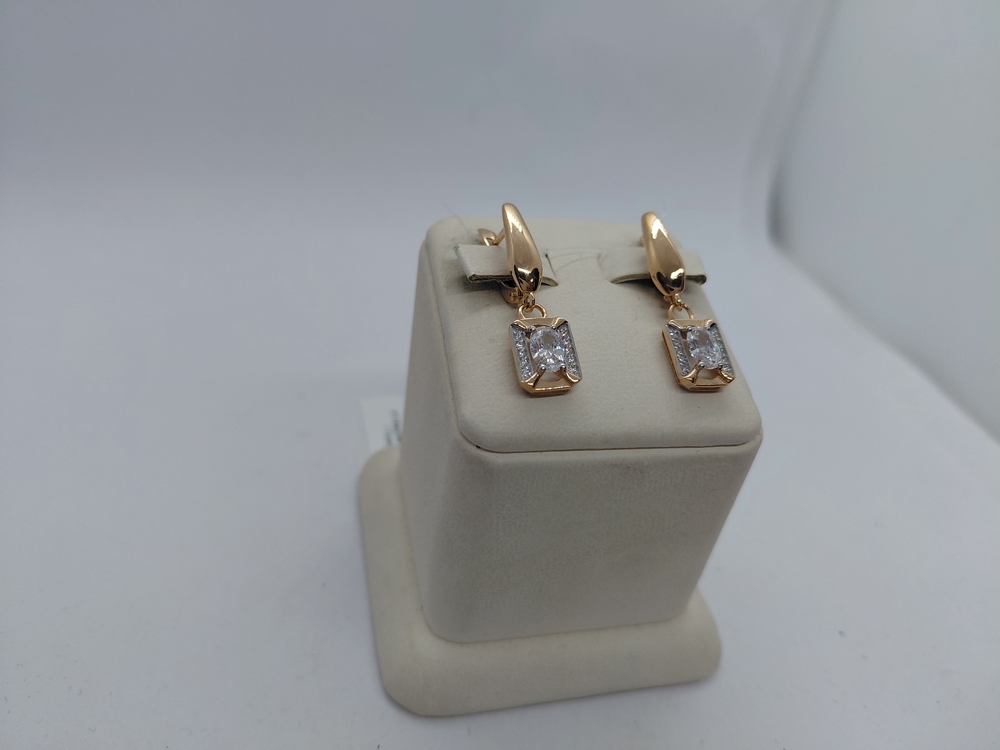 СЕРЬГИ С КАМНЯМИ (Au 585)