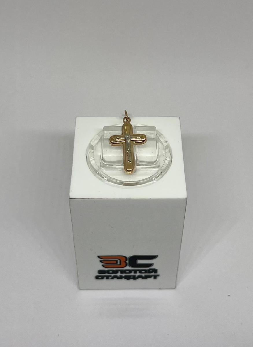 ПОДВЕСКА КРЕСТ БЕЗ КАМНЯ (Au 585)