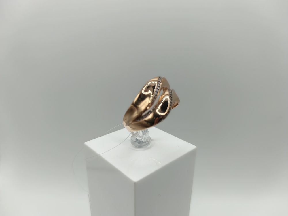 КОЛЬЦО С КАМНЯМИ (Au 585)