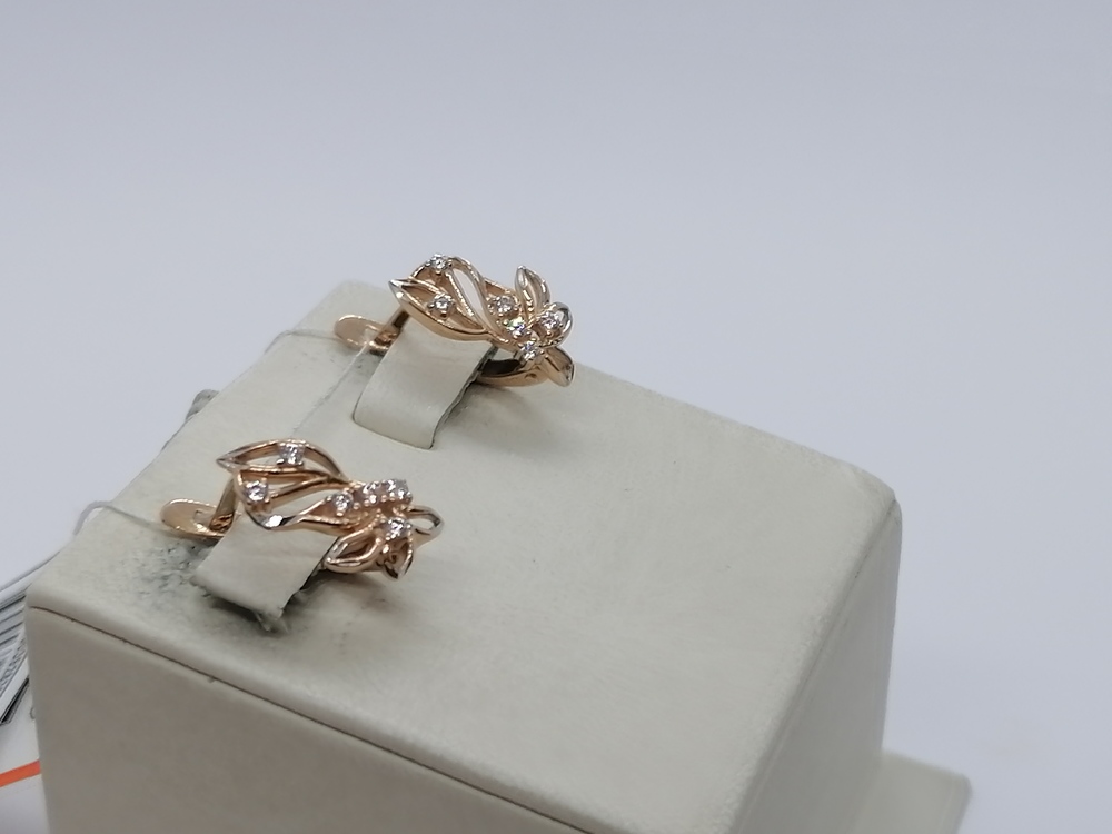 СЕРЬГИ С КАМНЯМИ (Au 585)