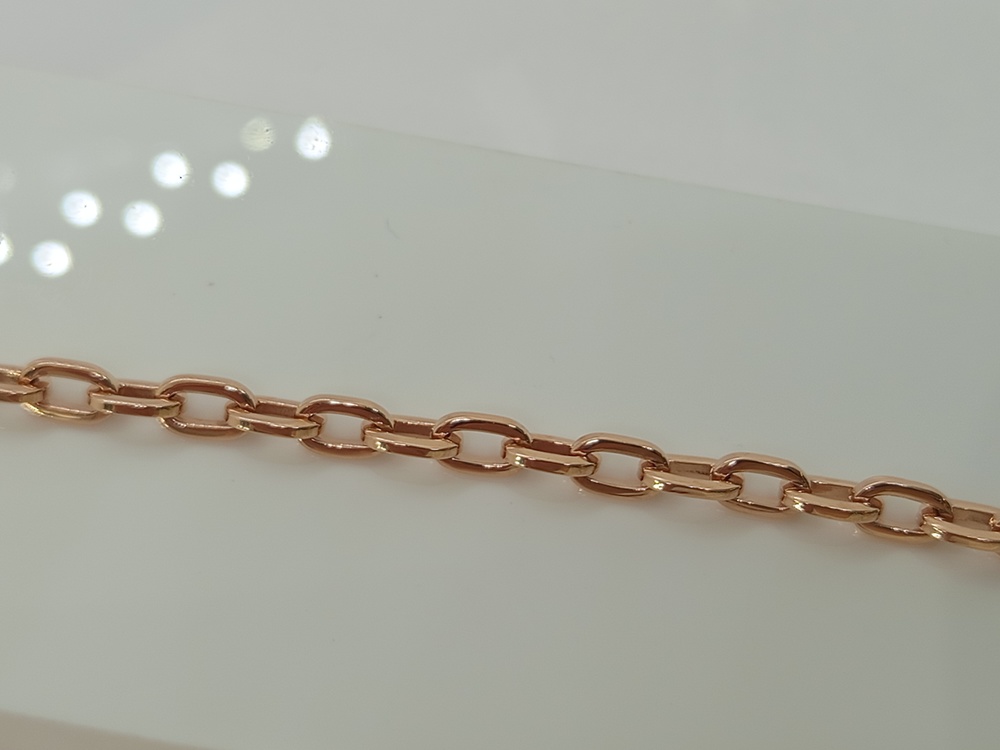 БРАСЛЕТ ПУСТОТЕЛЫЙ Якорное (Au 585)