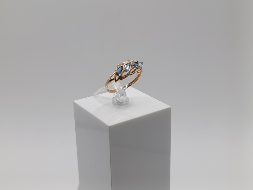 КОЛКМИ585 КОЛЬЦО С КАМНЯМИ (Au 585)