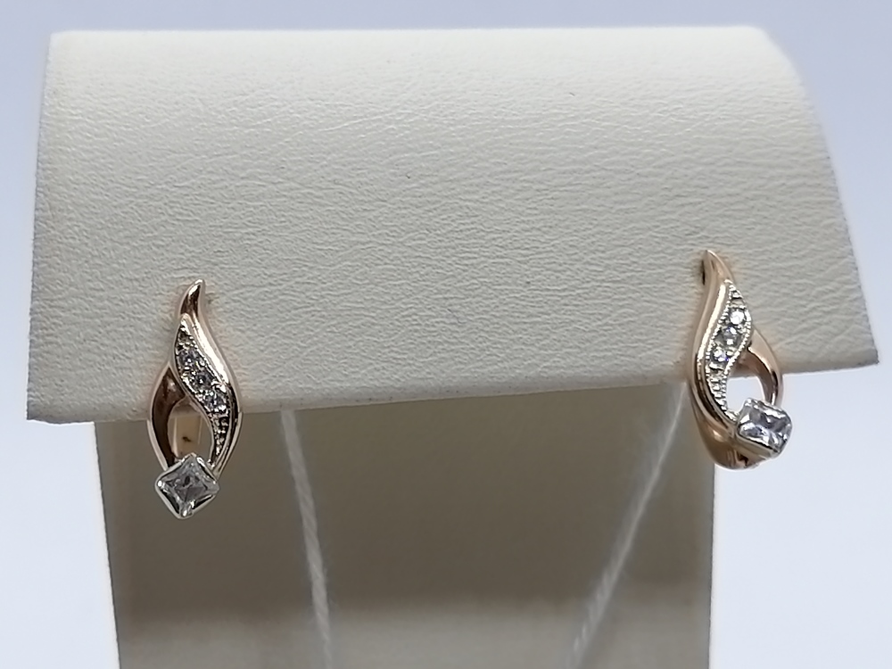 СЕРЬГИ С КАМНЯМИ (Au 585)