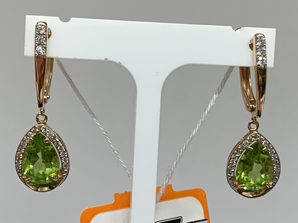 СЕРЬГИ С КАМНЯМИ (Au 585)