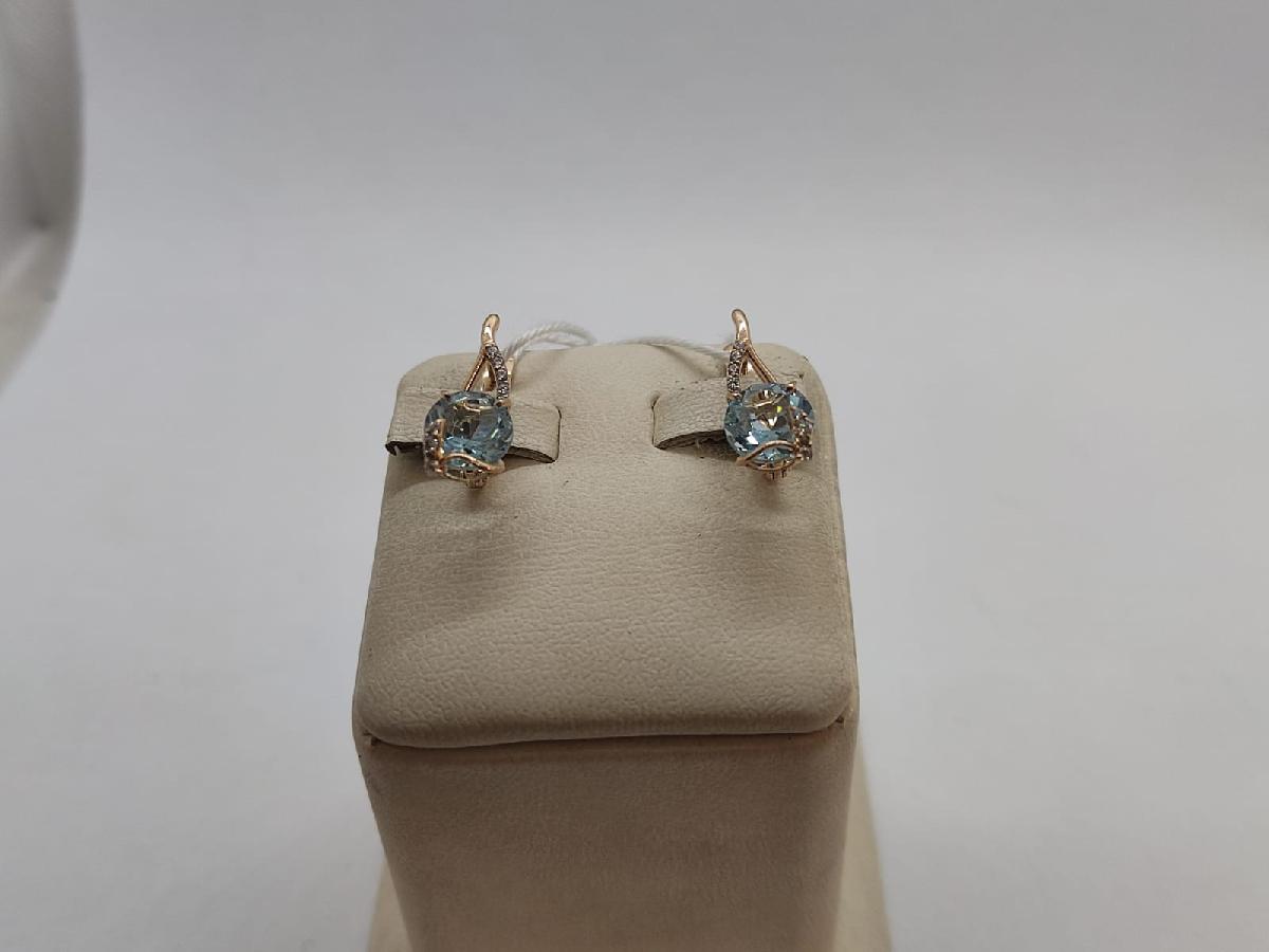 СЕРЬГИ С КАМНЯМИ (Au 585)