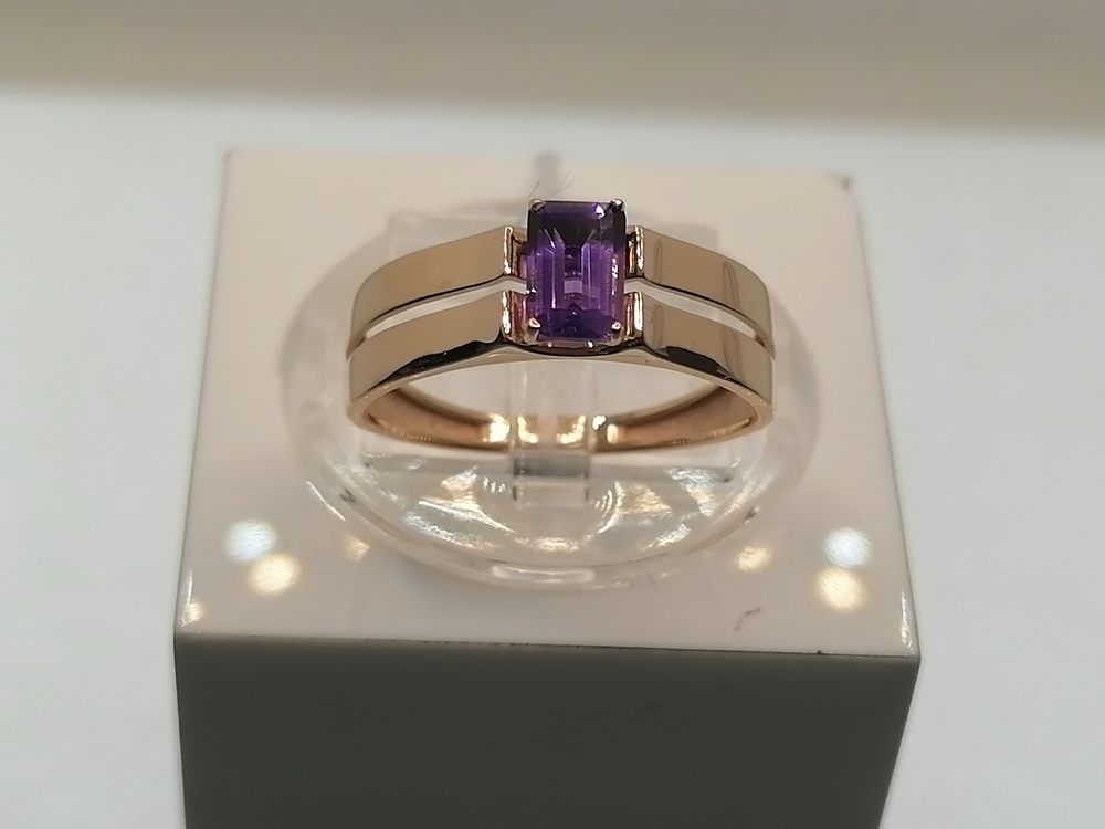 КОЛЬЦО АМЕТИСТ (Au 585)