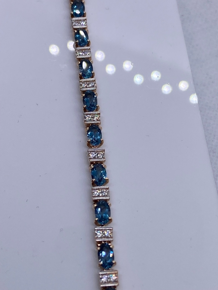 Б585 БРАСЛЕТ С КАМНЯМИ (Au 585)