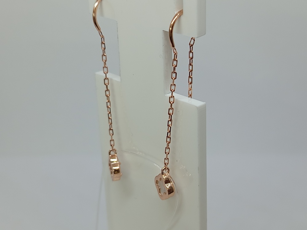 СЕРЬГИ ПРОДЕВКИ с камнем (Au 585)