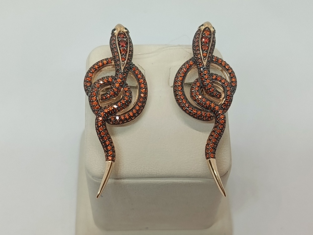 СЕРЬГИ С КАМНЯМИ (Au 585)