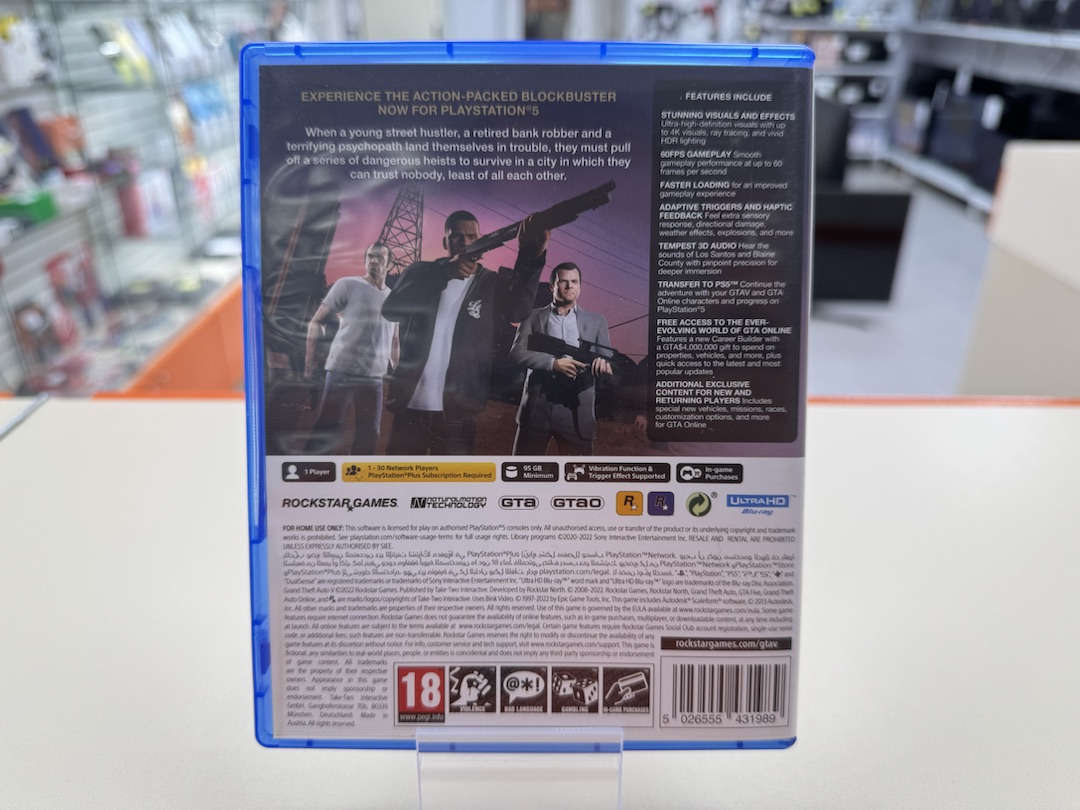 Игра Playstation 5 GTA 5