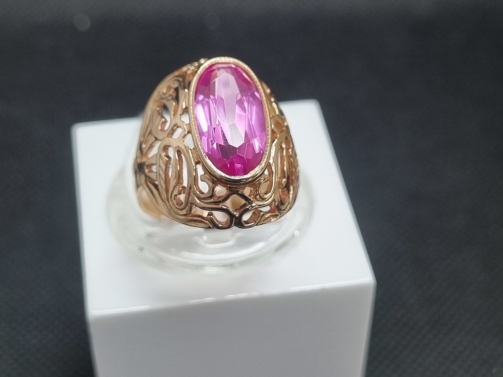 КОЛКМ583 КОЛЬЦО С КАМНЕМ (Au 583)