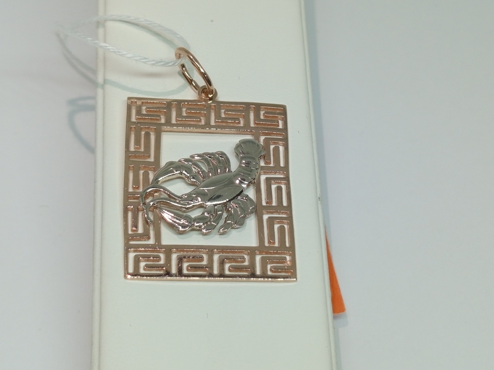 ПОДВЕСКА ЗНАК ЗОДИАКА РАК Au 585