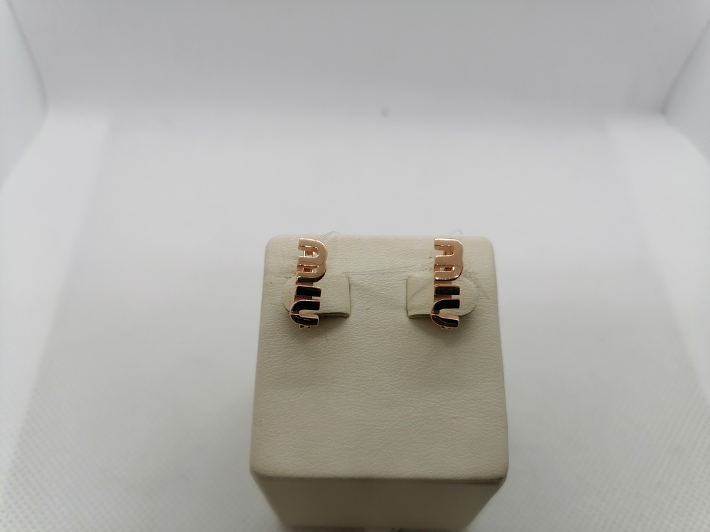 СЕРЬГИ БЕЗ КАМНЯ (Au 585)