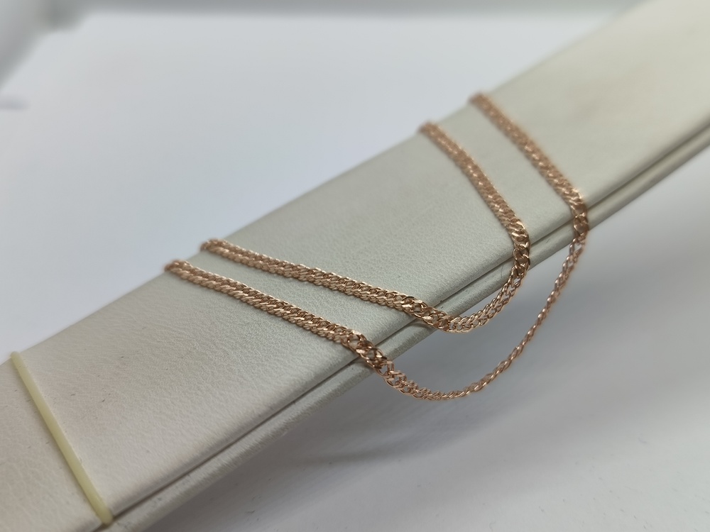 ЦЕПЬ ПОЛНОВЕСНАЯ Ромб двойной (Au 585)