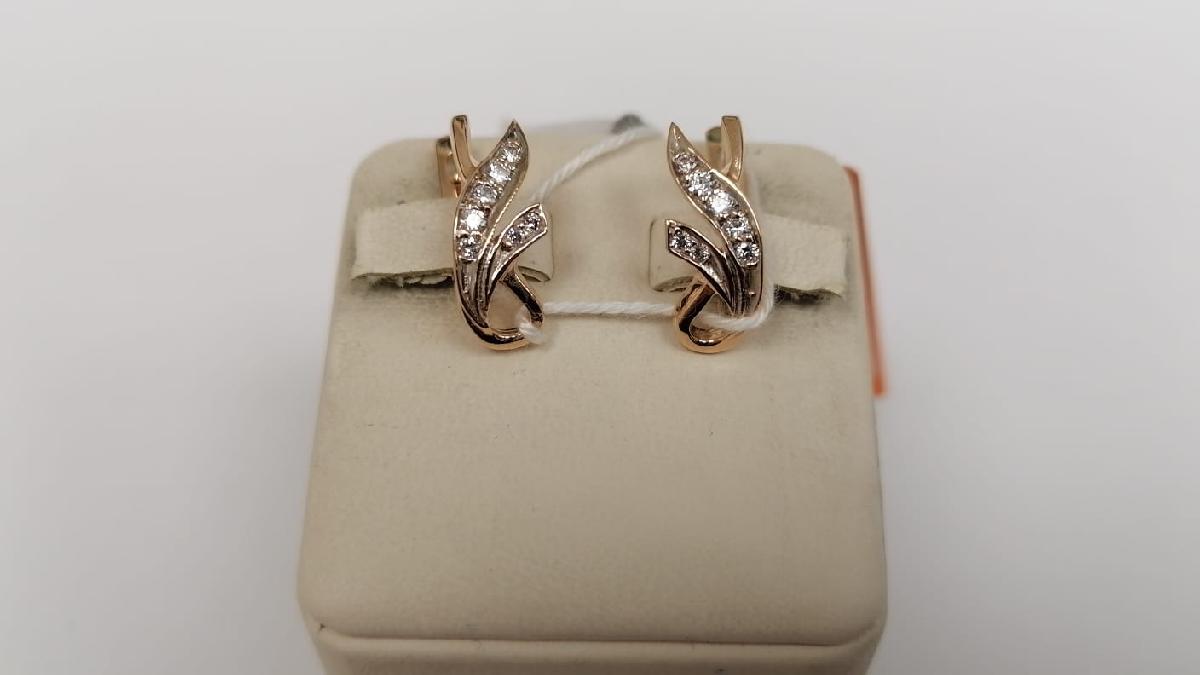 СЕРЬГИ С КАМНЯМИ (Au 585)