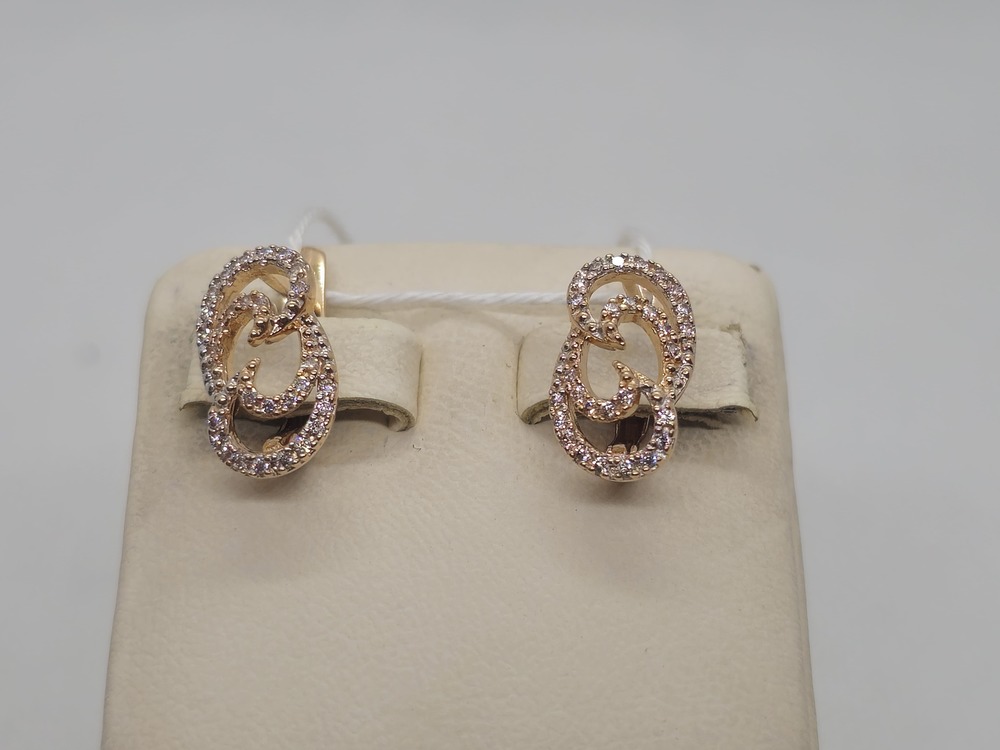 СЕРЬГИ С КАМНЯМИ (Au 585)