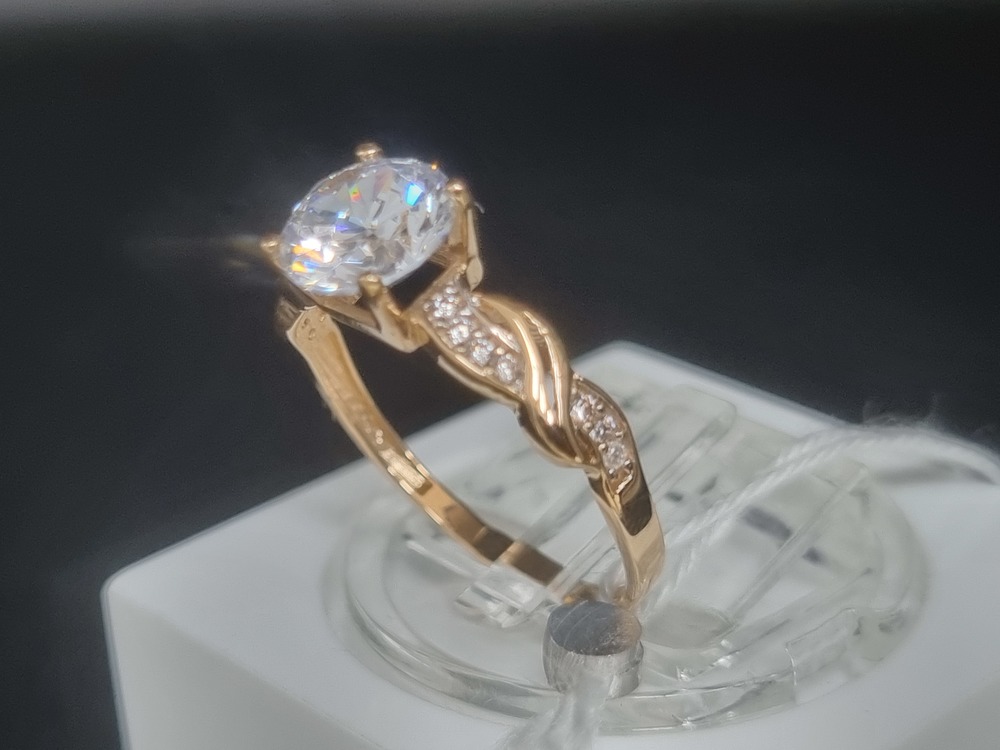 КОЛКМИ585 КОЛЬЦО С КАМНЯМИ (Au 585)