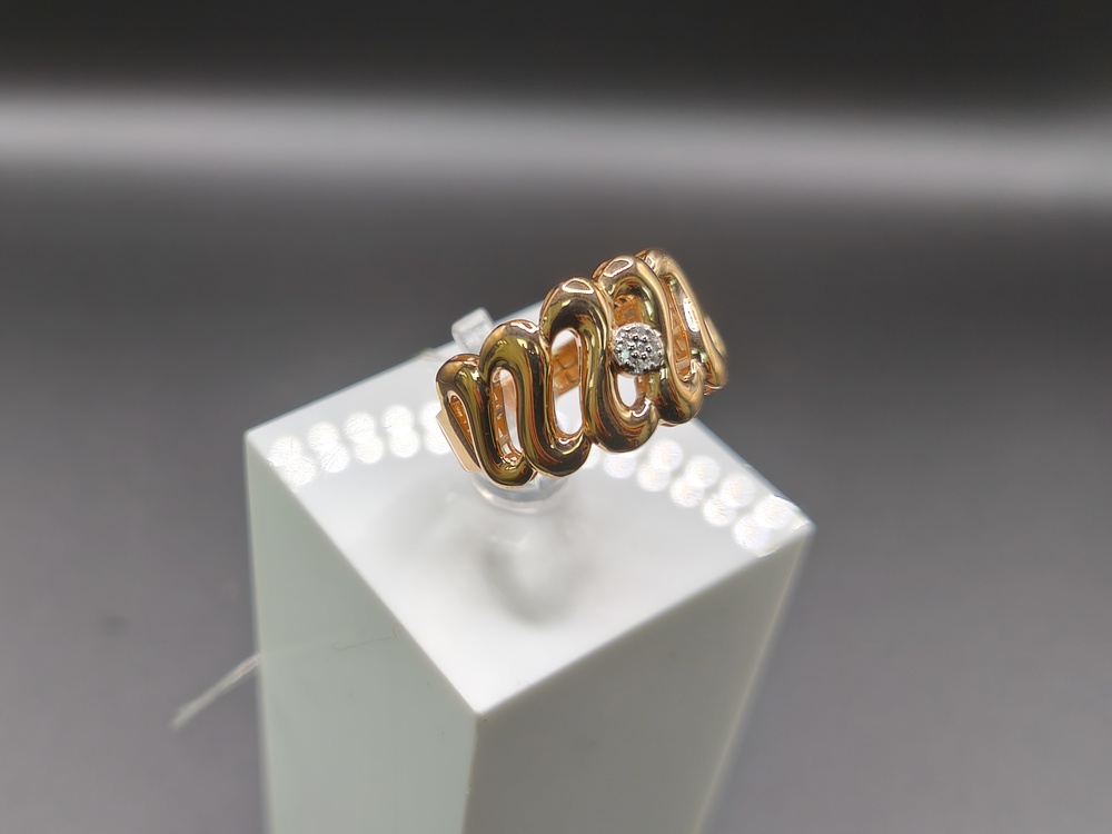 КОЛЬЦО С КАМНЯМИ (Au 585)