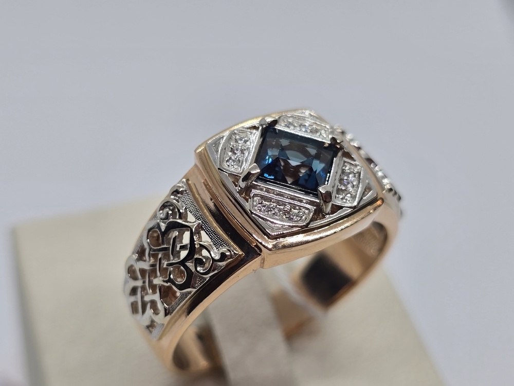 ПЕЧАТКА С КАМНЯМИ (Au 585)