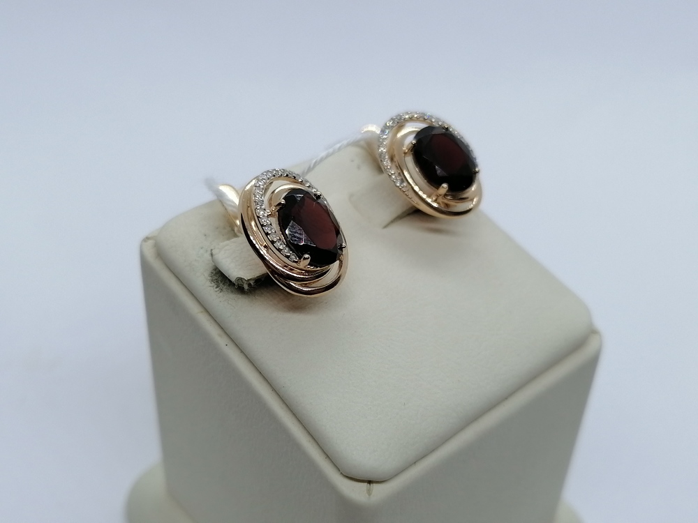 СЕРЬГИ С КАМНЯМИ (Au 585)