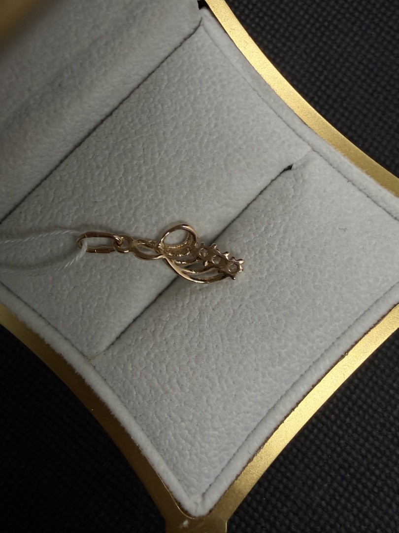 ПОДКМИ585 ПОДВЕСКА С КАМНЯМИ (Au 585)