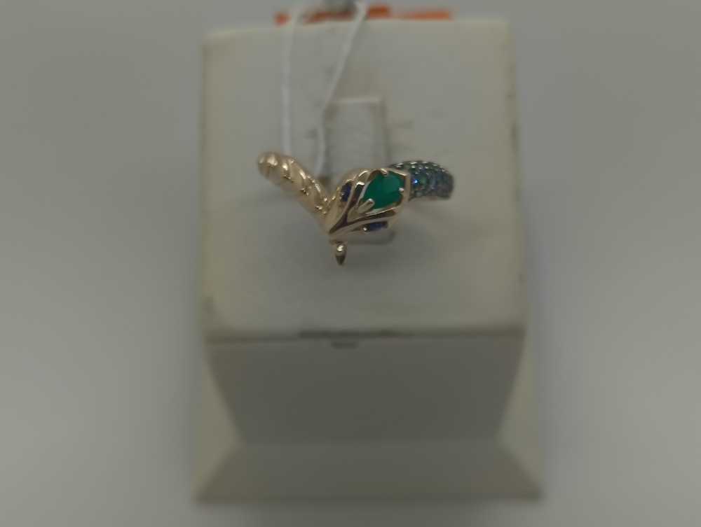 КОЛКМИ585 КОЛЬЦО С КАМНЯМИ (Au 585)