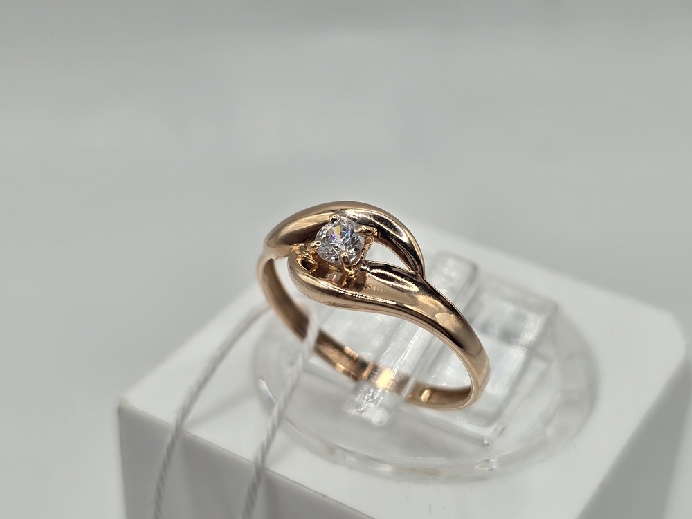 КОЛКМ585 КОЛЬЦО С КАМНЕМ (Au 585)