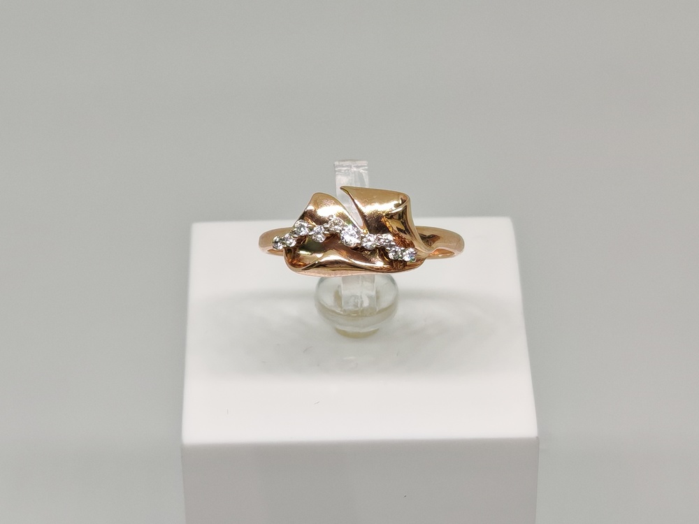 КОЛЬЦО С КАМНЯМИ (Au 585)