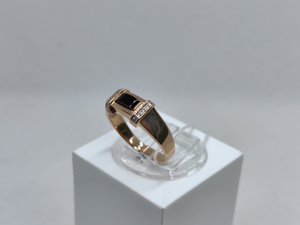 ПЕЧАТКА С КАМНЯМИ (Au 585)