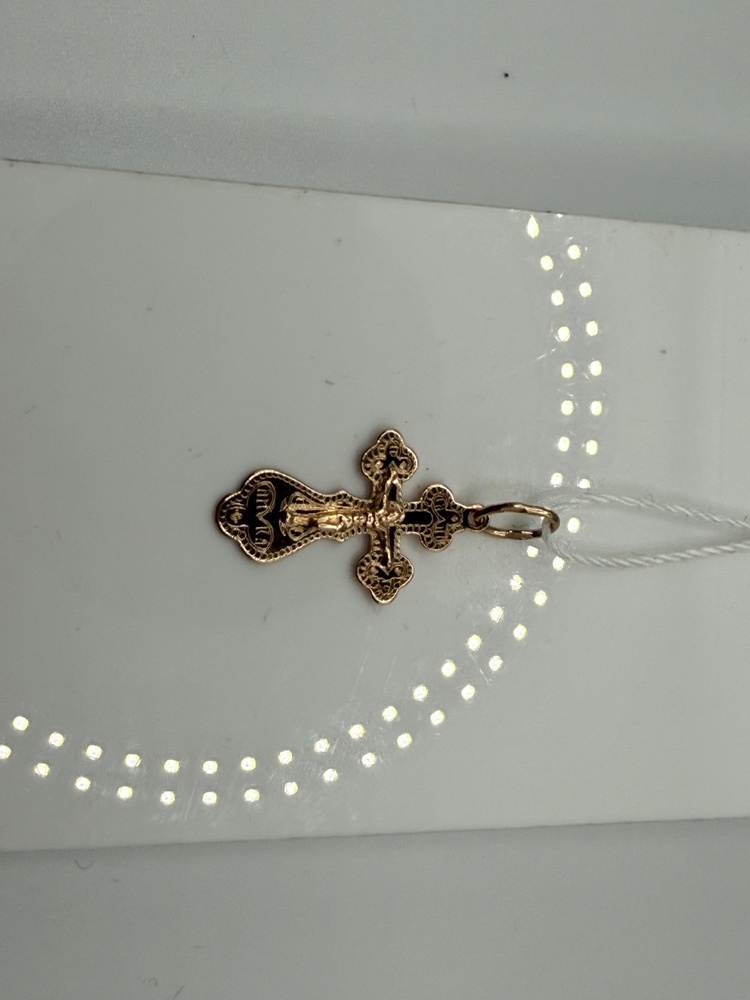 ПОДКБК585 ПОДВЕСКА КРЕСТ БЕЗ КАМНЯ (Au 585)