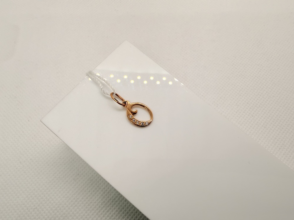 ПОДВЕСКА БУКВА О Au 585