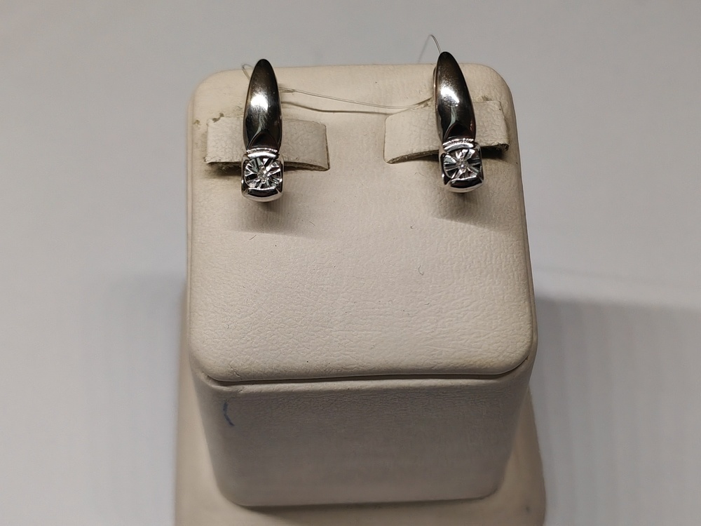 СЕРЬГИ БРИЛЛИАНТ (Ag 925)