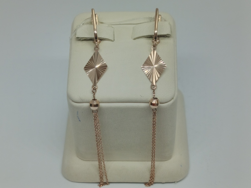 СЕРЬГИ БЕЗ КАМНЯ (Au 585)