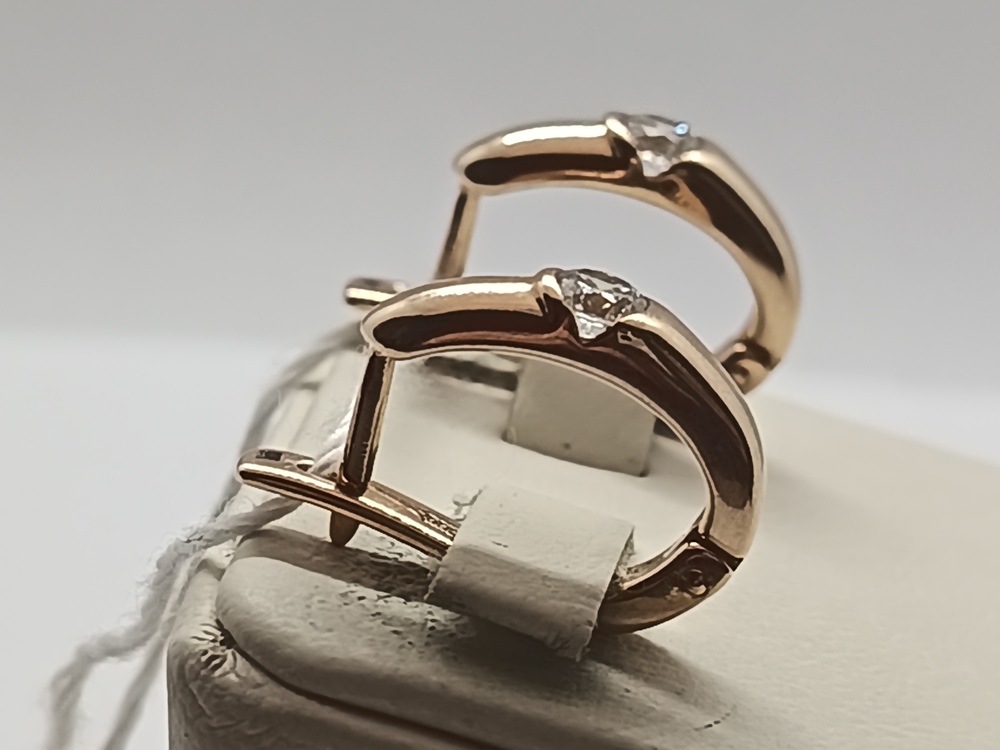 СЕРЬГИ С КАМНЕМ (Au 585)