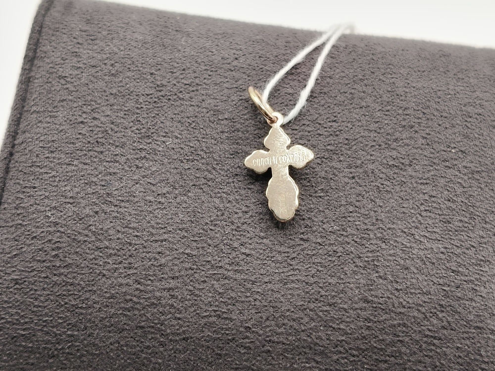 ПОДВЕСКА КРЕСТ БЕЗ КАМНЯ (Au 585)