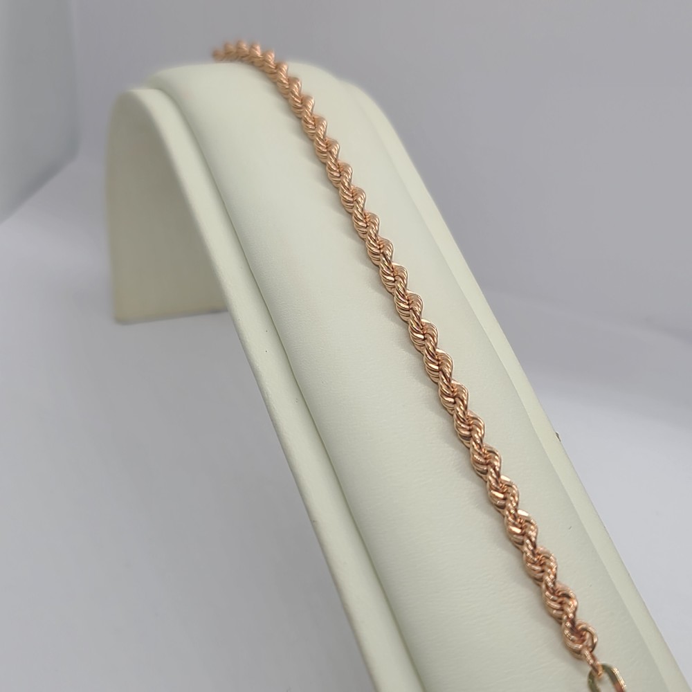 БРАСЛЕТ ПУСТОТЕЛЫЙ Веревка (Au 585)