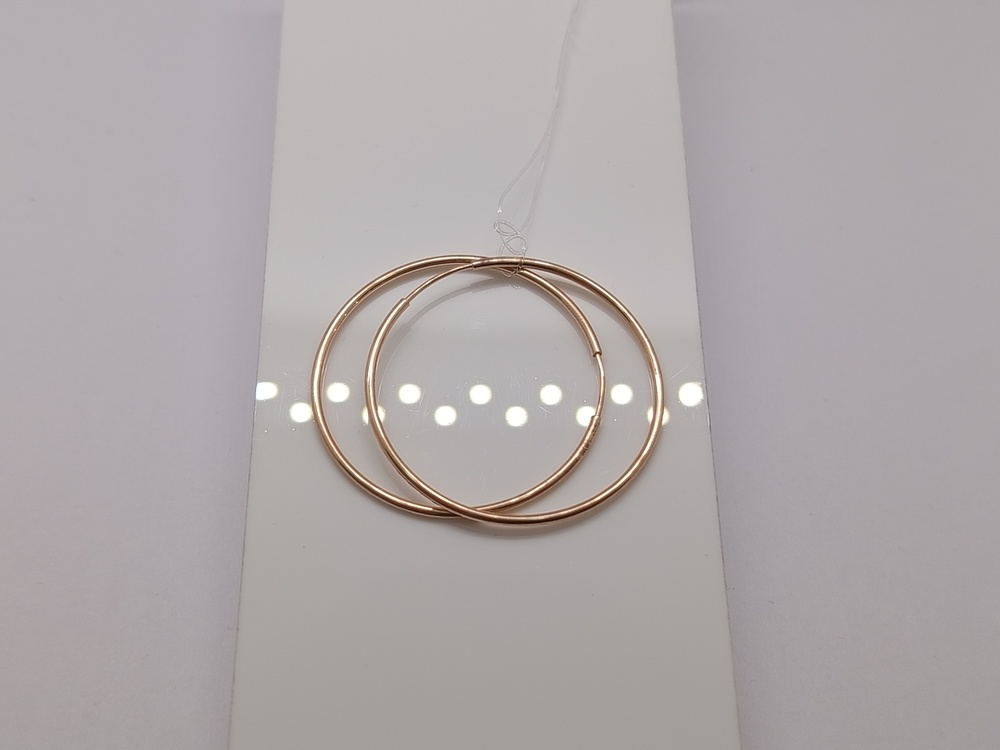 СЕРЬГИ КОНГО без камня (Au 585)