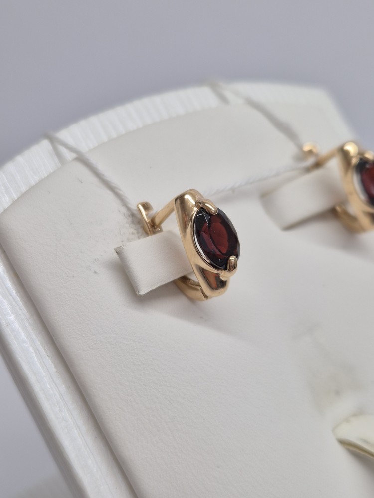 СЕРЬГИ С КАМНЕМ (Au 585)